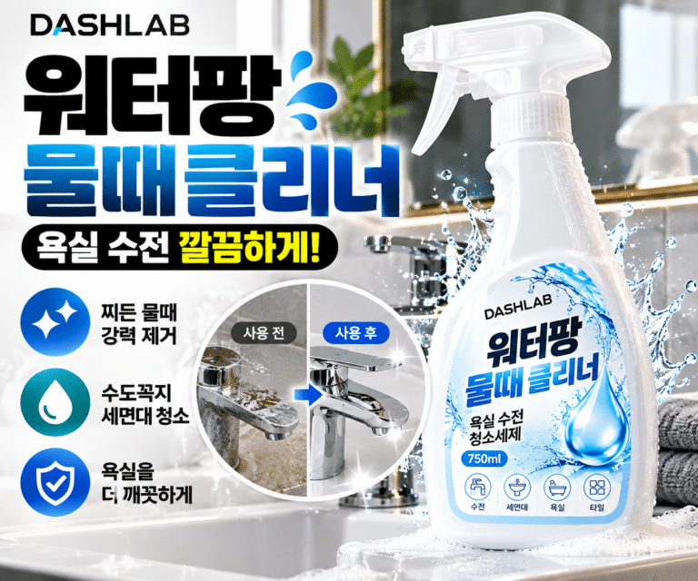 대쉬랩 워터팡 물때 클리너 750ml 욕실 수전 청소세제 세면대 수도꼭지 물때 제거 세정제