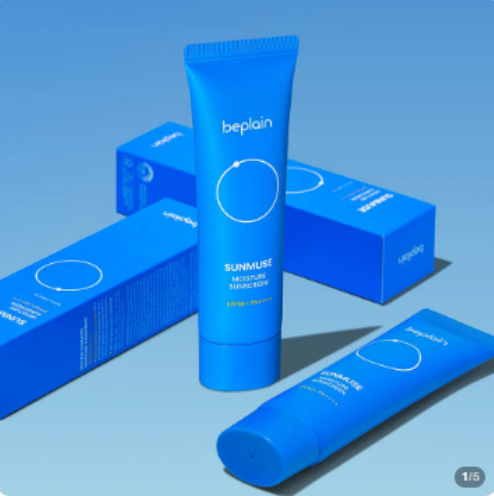비플레인 선뮤즈 모이스처 선크림 SPF50+ PA++++ 50ml 2개 1+1 데일리 자외선차단제 제품 이미지